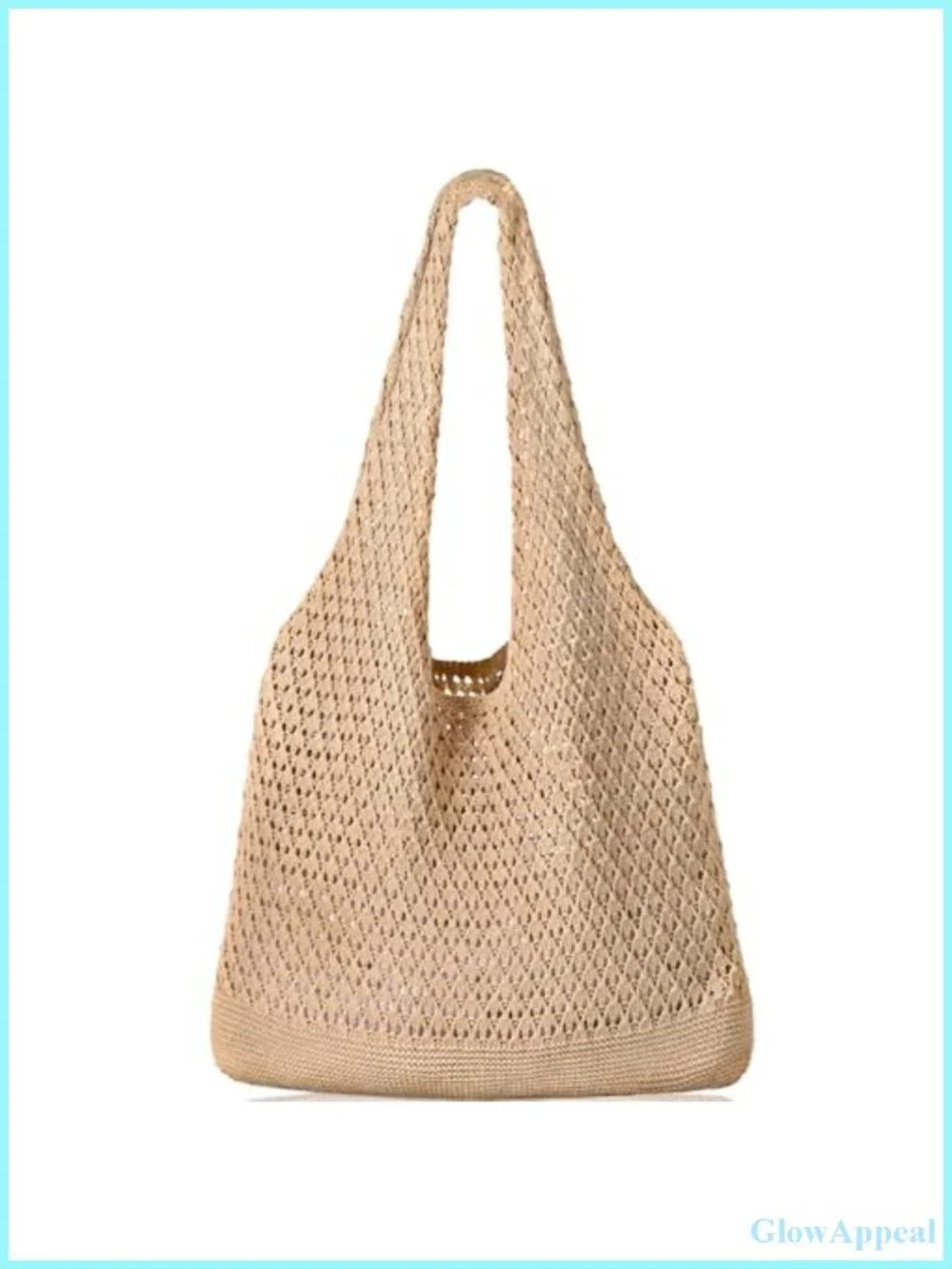 Crochet Mesh Tote Bag Beach Shoulder Shopping Handbag Women Summer
